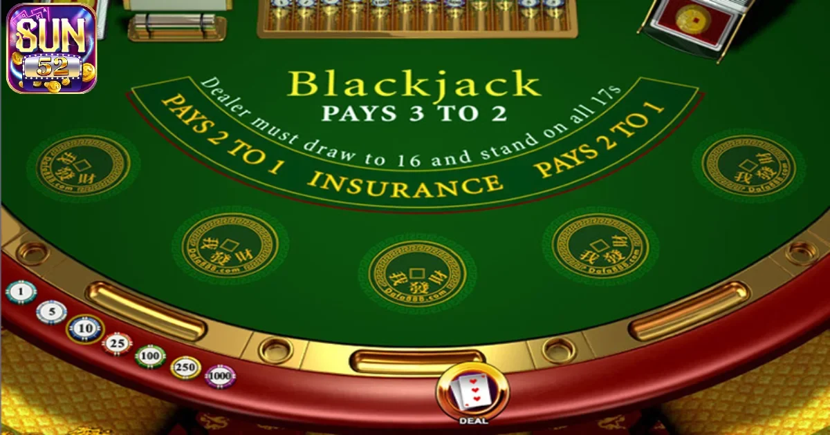 Mẹo áp dụng trong game bài Blackjack Sun52 dễ thắng