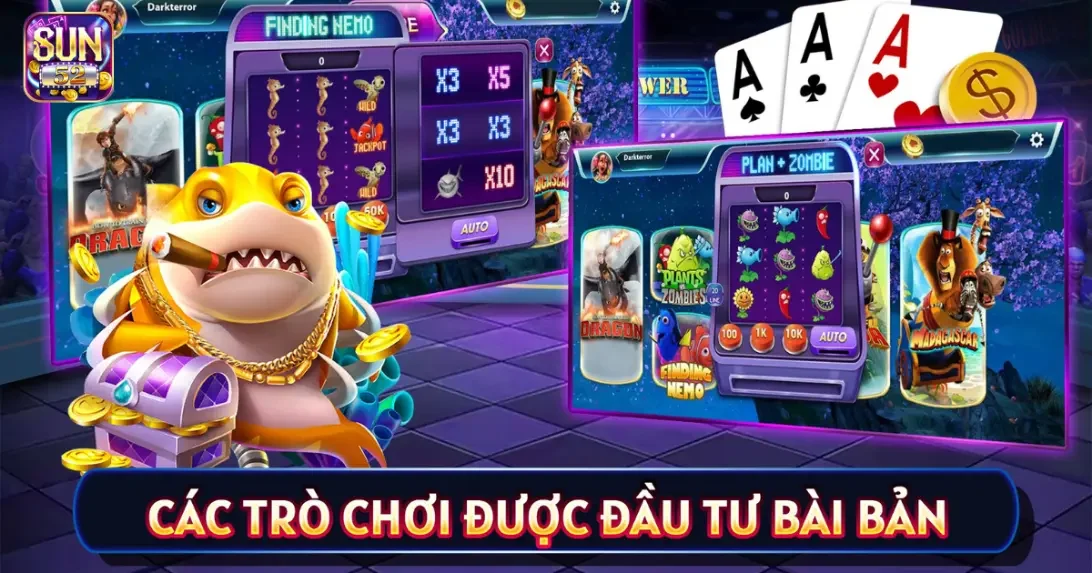 Các trò chơi nổi bật tại cổng game bài SUN52